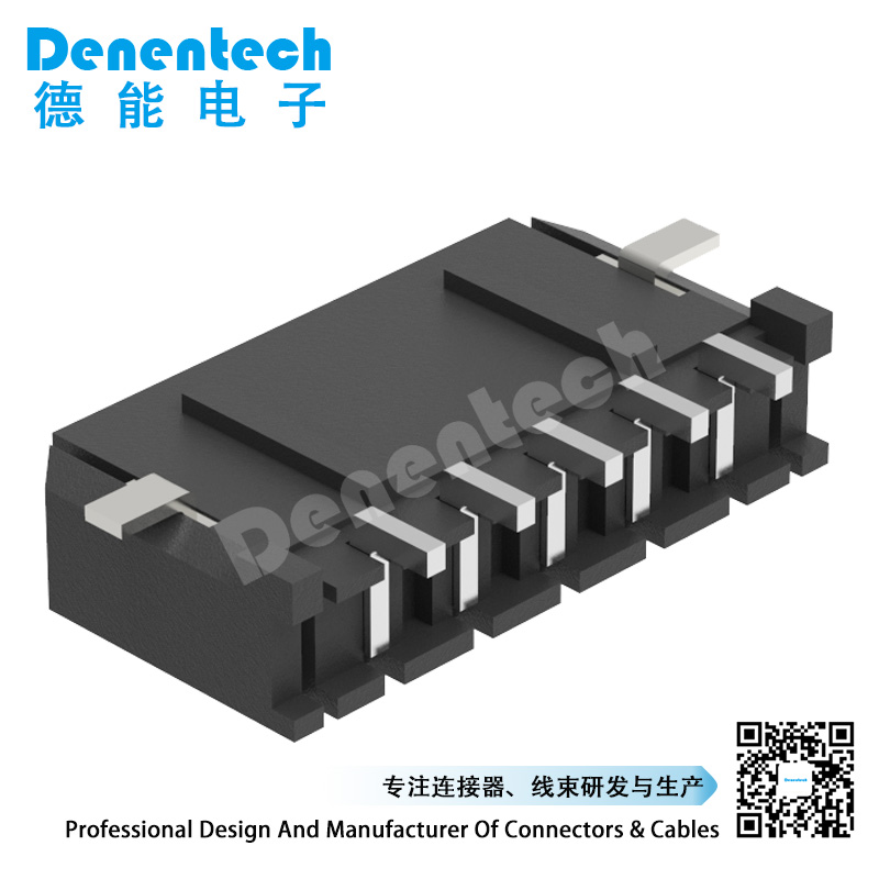 Denentech 单排90度SMT 3.00mm Wafer 胶壳端子 接插件 插板连接器